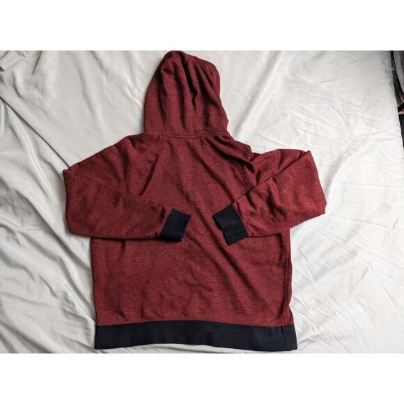 Nike Hoodie Red Sportswear Full Zip Marled Cotton Blend Mens Size XXL - Picture 4 of 11
